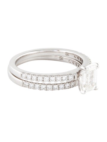 Badgley Mischka Wedding Set 14K 1.41ctw Lab-Grown Diamond 7