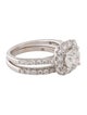 Badgley Mischka 14K 3.03ctw Lab-Grown Diamond Wedding Set