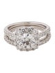Badgley Mischka 14K 3.03ctw Lab-Grown Diamond Wedding Set