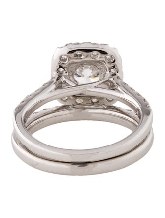 Badgley Mischka 14K 3.03ctw Lab-Grown Diamond Wedding Set