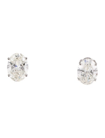 Badgley Mischka Stud 14K 4.24ctw Lab-Grown Diamond Earrings