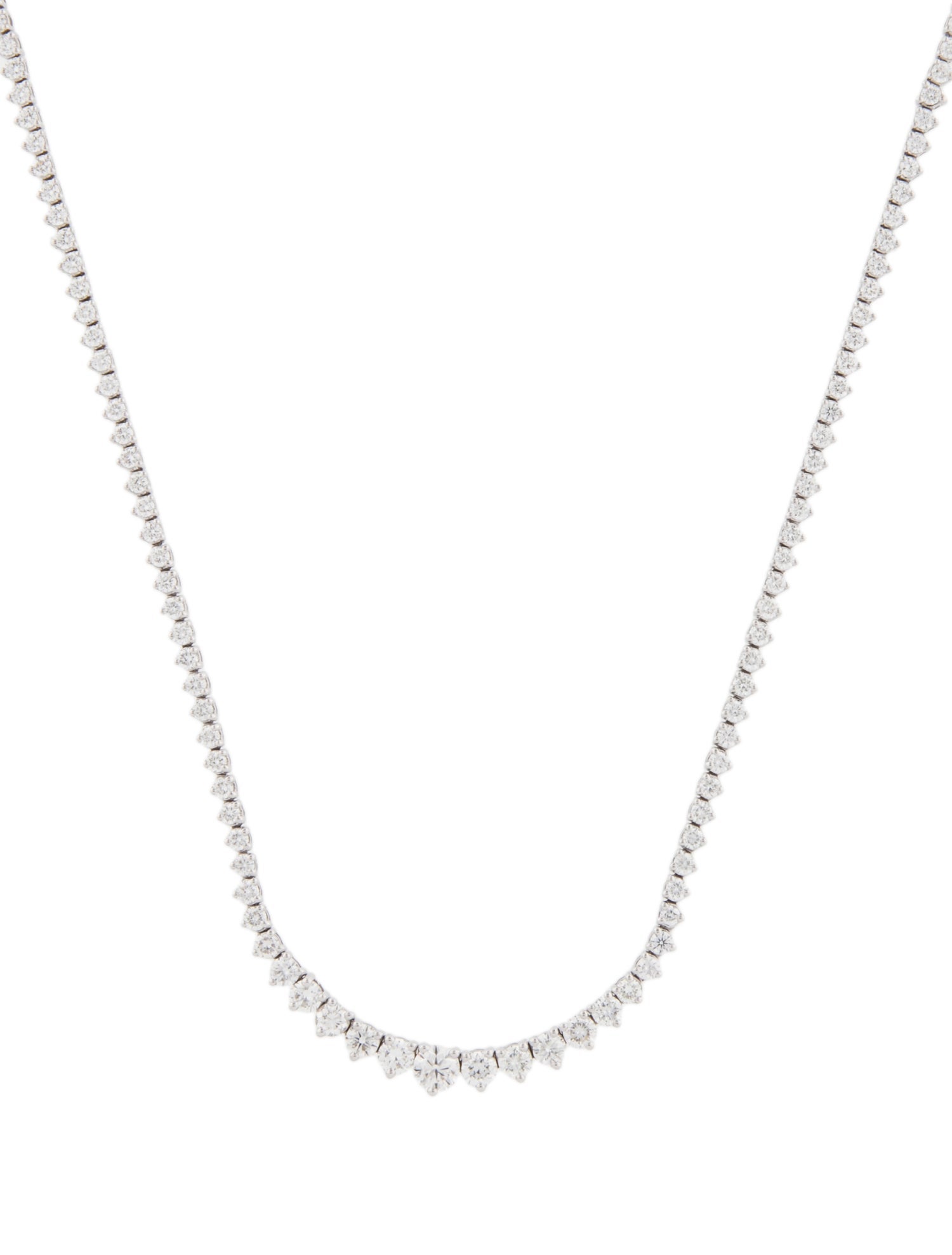 Badgley Mischka 14K 4.65ctw Lab-Grown Diamond Graduated Tennis Necklace