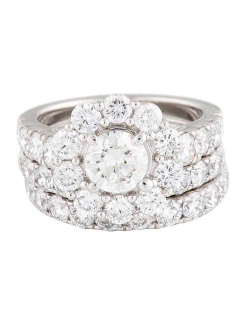 Badgley Mischka 14K 5.03ctw Lab-Grown Diamond Wedding Set