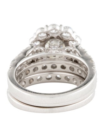 Badgley Mischka 14K 5.03ctw Lab-Grown Diamond Wedding Set