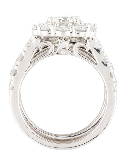 Badgley Mischka 14K 5.03ctw Lab-Grown Diamond Wedding Set