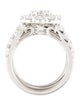 Badgley Mischka 14K 5.03ctw Lab-Grown Diamond Wedding Set