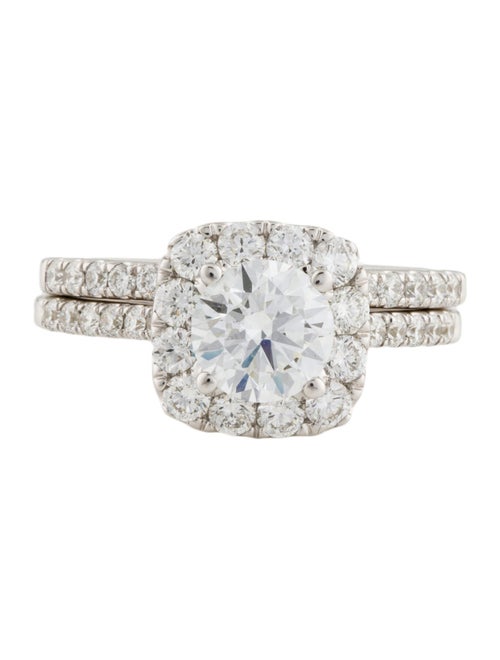 Badgley Mischka 14K 2.06ctw Lab-Grown Diamond Wedding Set
