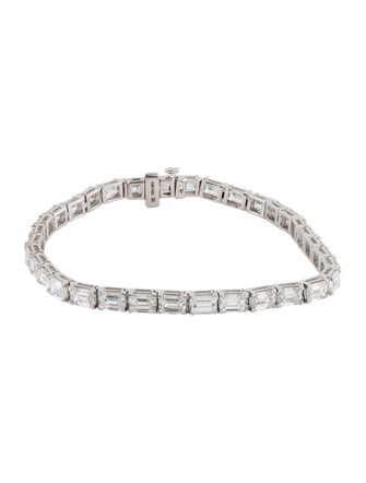 Badgley Mischka 14K 11.75ctw Lab-Grown Diamond Link Bracelet