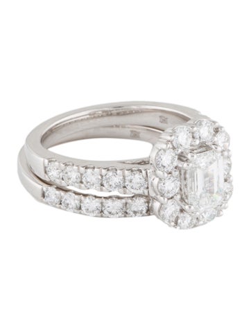 Badgley Mischka Cocktail Ring 3.19ctw Lab-Grown Diamond Wedding Set 7