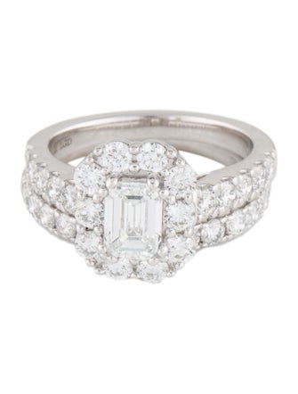 Badgley Mischka 3.19ctw Lab-Grown Diamond Wedding Set