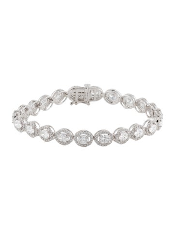 Badgley Mischka Link 14K 7.00ctw Lab-Grown Diamond Bracelet