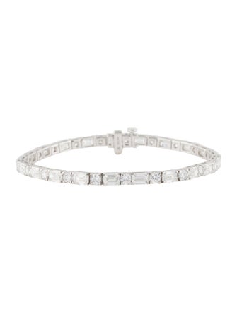 Badgley Mischka 14K 10.90ctw Lab-Grown Diamond Tennis Bracelet