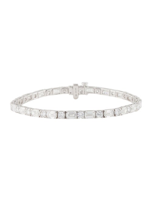 Badgley Mischka 14K 10.90ctw Lab-Grown Diamond Tennis Bracelet