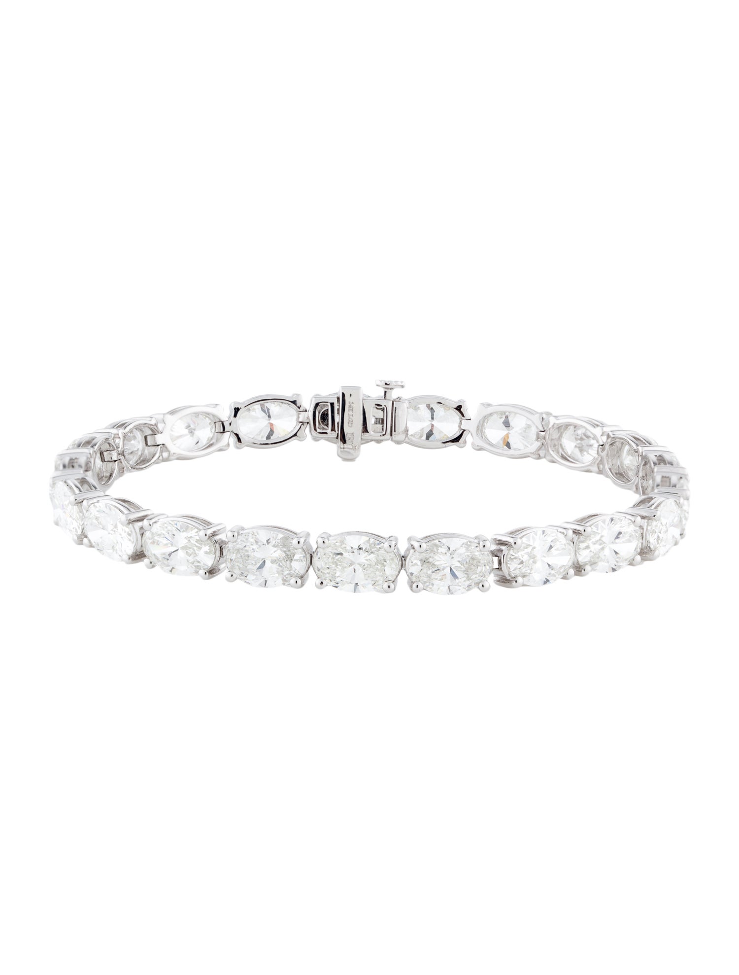Badgley Mischka 14K 18.90ctw Lab-Grown Diamond Tennis Bracelet