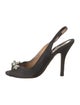 Badgley Mischka Satin Slingback Pumps
