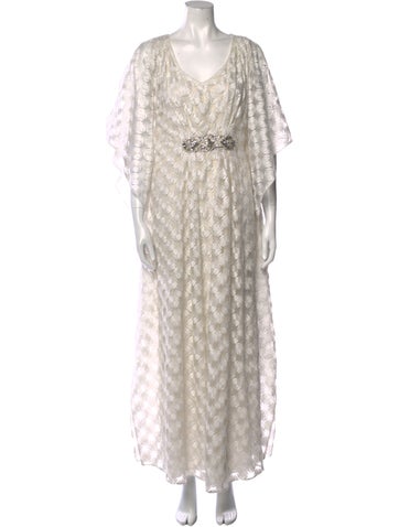 Badgley Mischka Dresses Lace Pattern Long Dress S