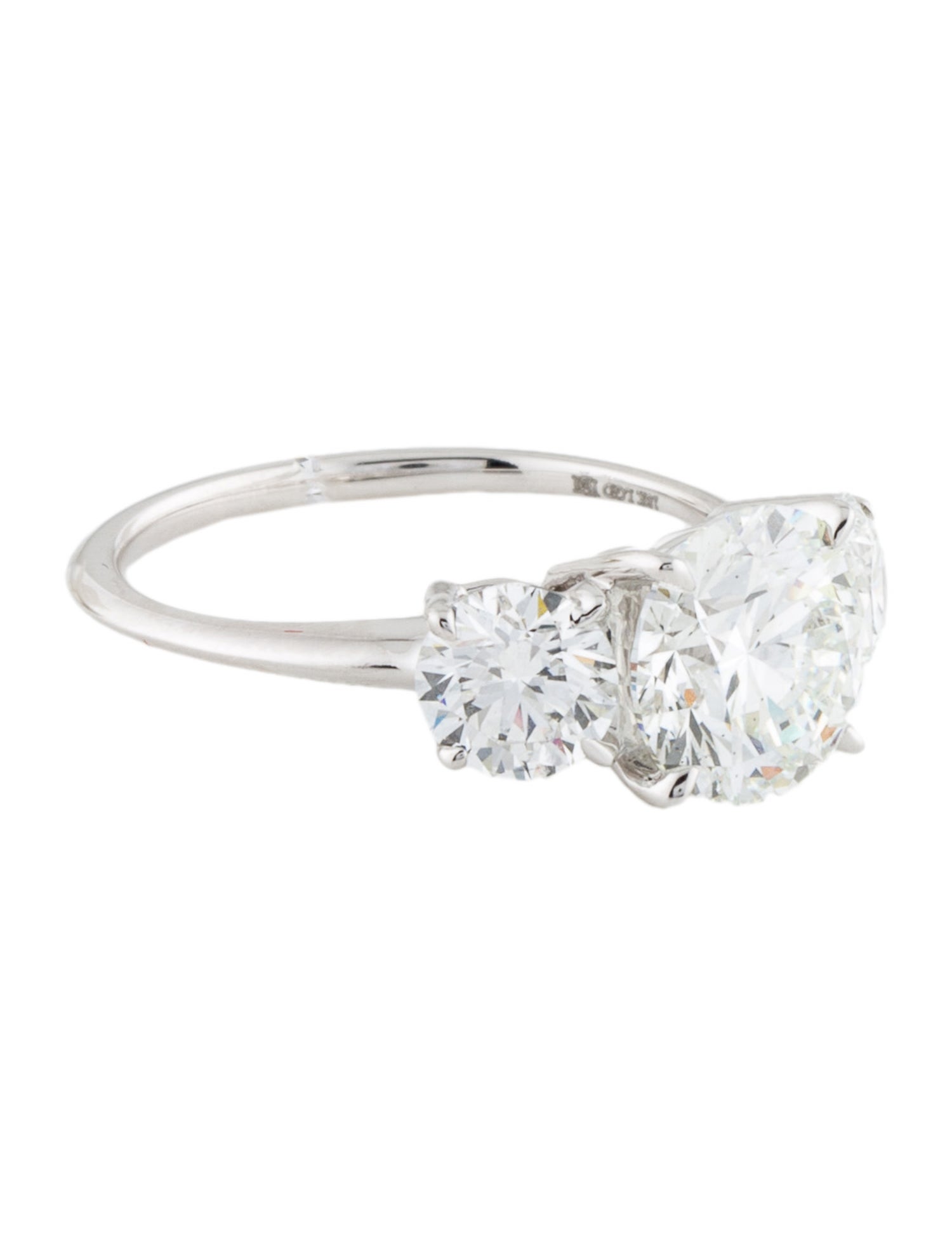 Badgley Mischka 4.15ctw Lab-Grown Diamond Three-Stone Engagement Ring