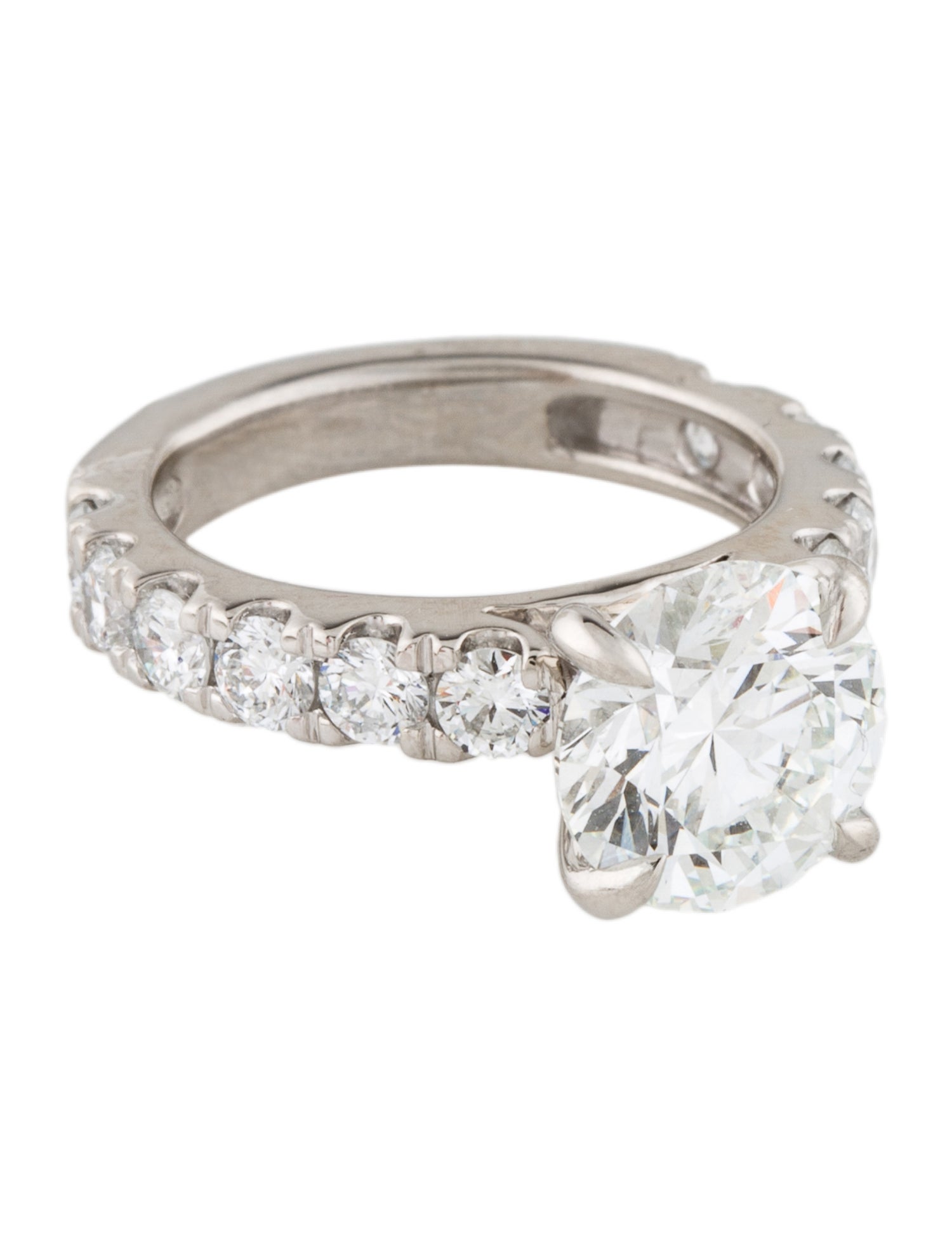 Badgley Mischka Platinum 2.21ct Lab-Grown Diamond Engagement Ring