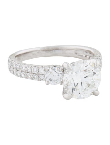 Badgley Mischka Cocktail Ring 2.50ct Lab-Grown Diamond Engagement 6.5