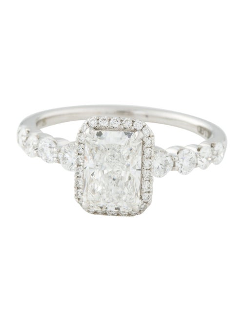 Badgley Mischka 1.46ct Lab-Grown Diamond Halo Engagement Ring