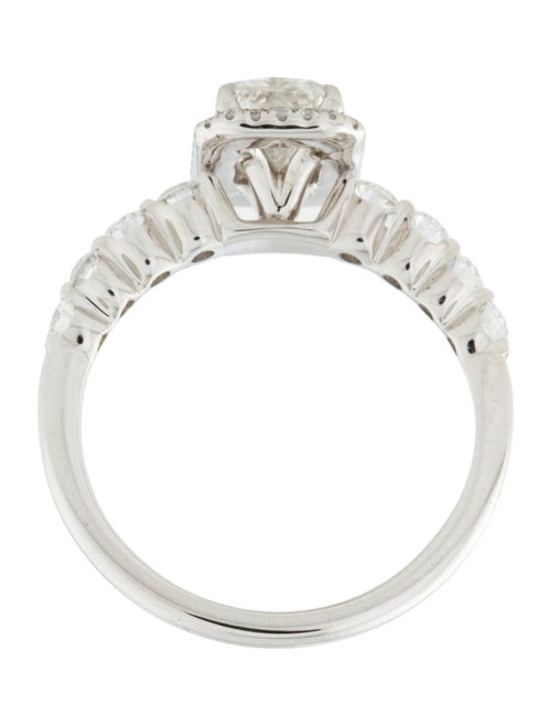 Badgley Mischka 1.46ct Lab-Grown Diamond Halo Engagement Ring