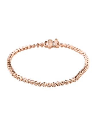 Badgley Mischka 14K 1.00ctw Lab-Grown Diamond Tennis Bracelet