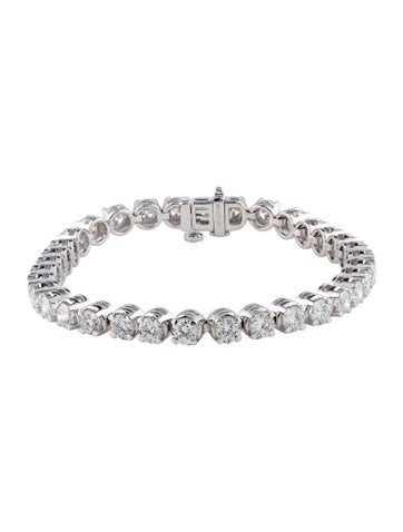 Badgley Mischka Link 14K 10.00ctw Lab-Grown Diamond Tennis Bracelet