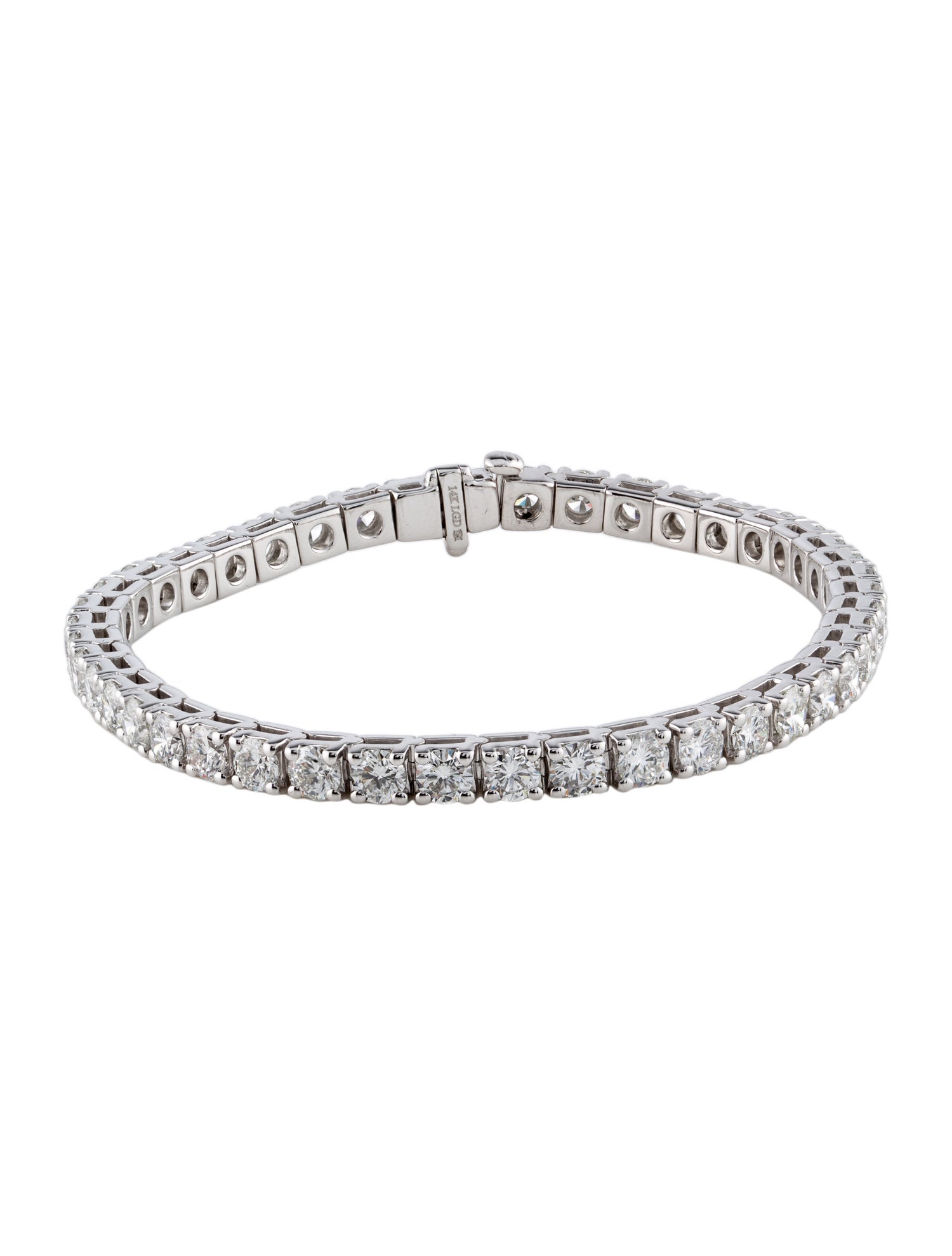 Badgley Mischka 14K 10.00ctw Lab-Grown Diamond Tennis Bracelet