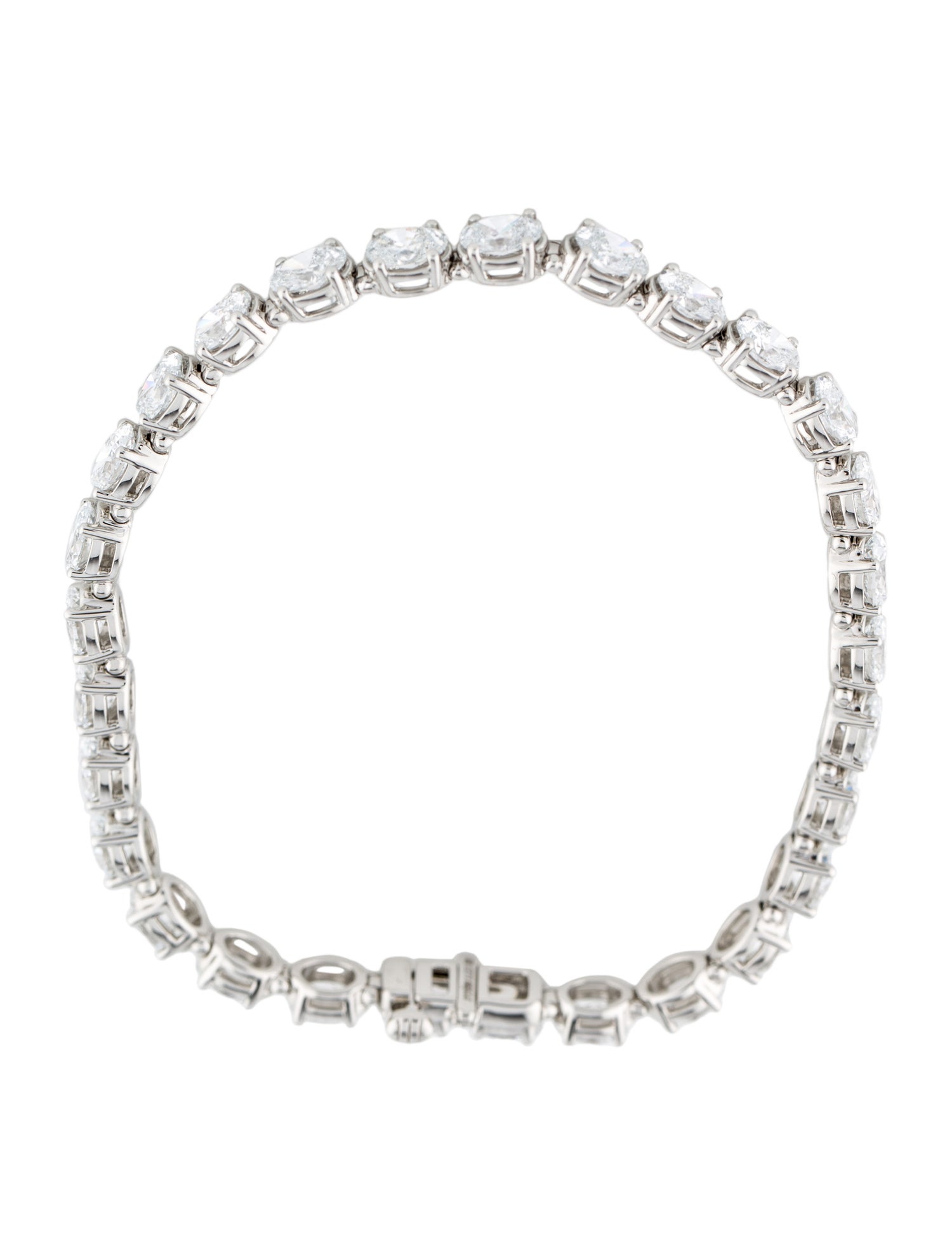 Badgley Mischka Platinum 10.00ctw Lab-Grown Diamond Tennis Bracelet