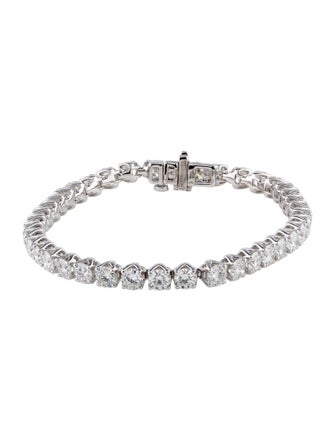 Badgley Mischka 14K 10.00ctw Lab-Grown Diamond Tennis Bracelet