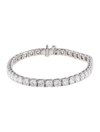 Badgley Mischka 14K 13.02ctw Lab-Grown Diamond Tennis Bracelet