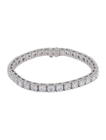 Badgley Mischka Link 14K 20.02ctw Lab-Grown Diamond Tennis Bracelet