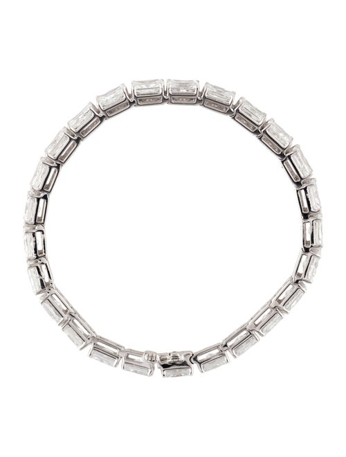 Badgley Mischka Platinum 21.28ctw Lab-Grown Diamond Link Bracelet