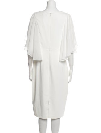 Badgley Mischka V-Neck Midi Length Dress