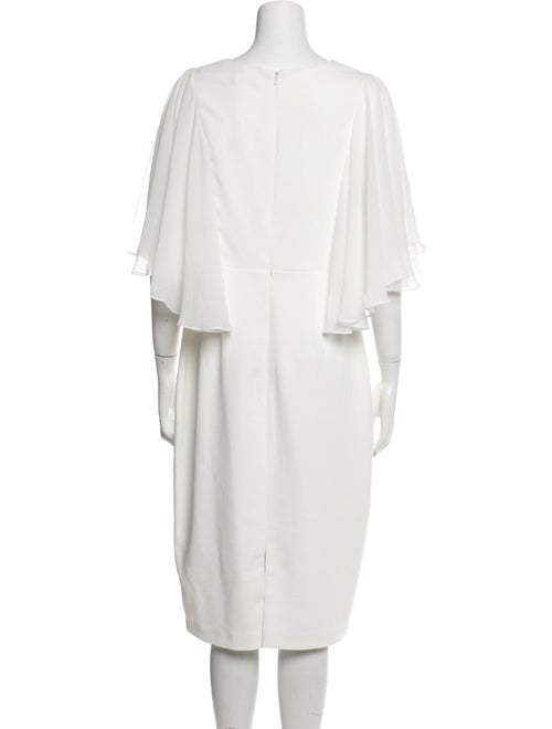 Badgley Mischka V-Neck Midi Length Dress