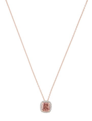 Badgley Mischka Pendant Necklace 14K 2.19ctw Lab-Grown Diamond