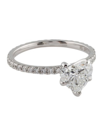 Badgley Mischka 1.50ct Lab-Grown Diamond Heart Engagement Ring