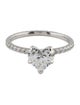 Badgley Mischka 1.50ct Lab-Grown Diamond Heart Engagement Ring