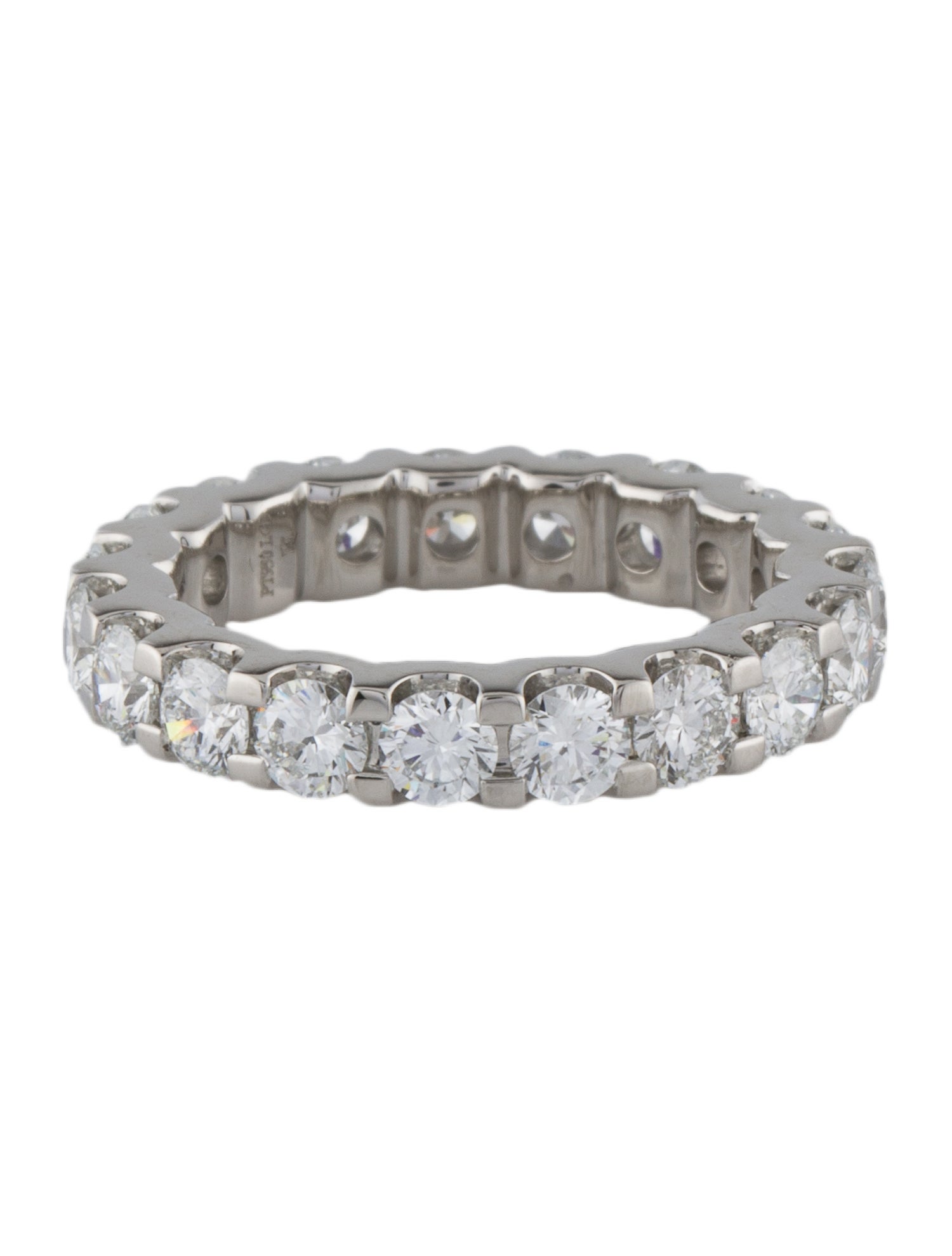 Badgley Mischka Platinum 3.04ctw Lab-Grown Diamond Eternity Band