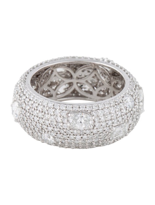 Badgley Mischka 18K 3.68ctw Lab-Grown Diamond Eternity Band Ring