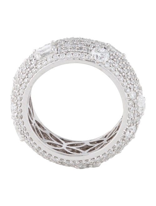 Badgley Mischka 18K 3.68ctw Lab-Grown Diamond Eternity Band Ring
