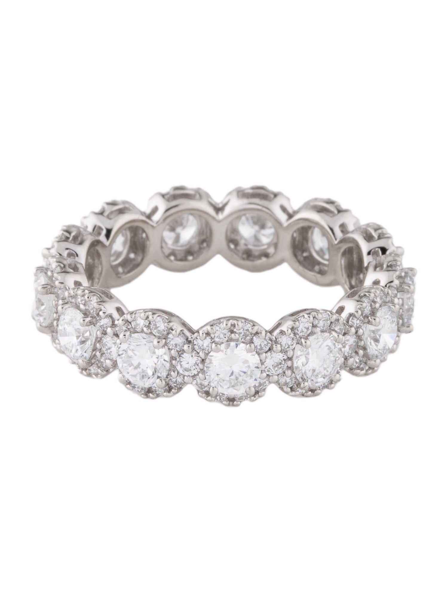 Badgley Mischka Platinum Lab-Grown Diamond Eternity Band