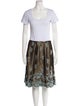 Badgley Mischka Patterned Sequin Embellishments Skirt Set