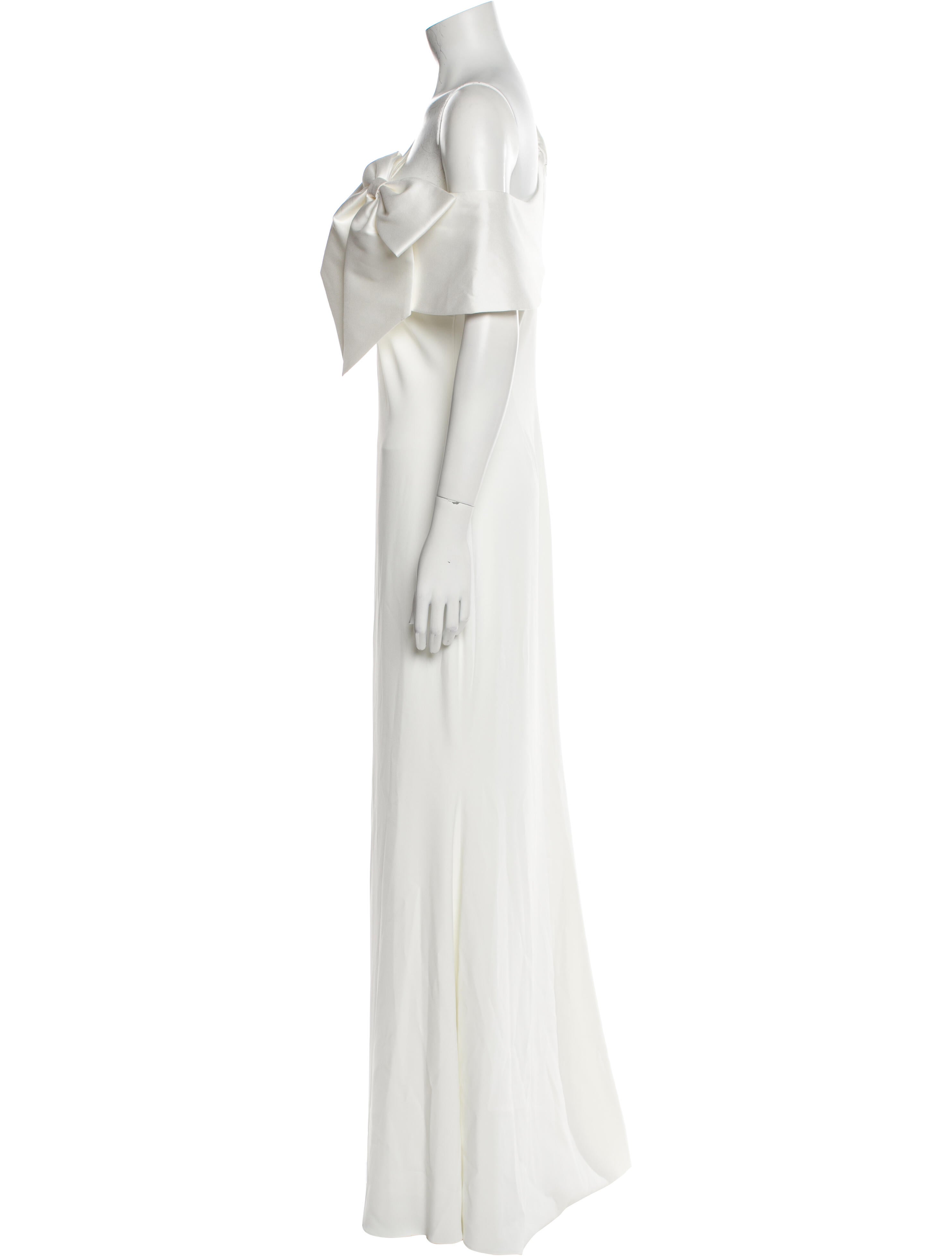 Badgley Mischka One-Shoulder Long Dress