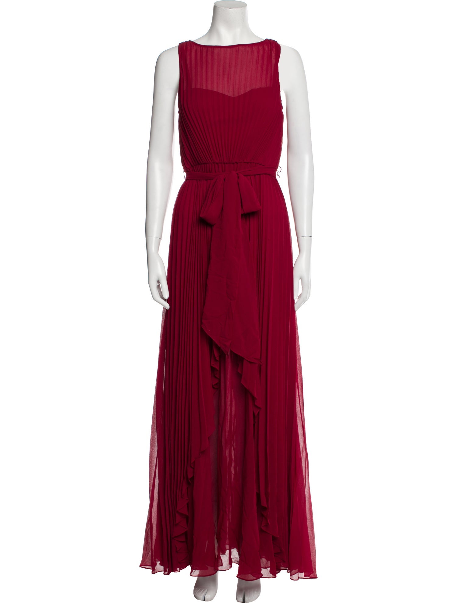 Badgley Mischka Bateau Neckline Long Dress w/ Tags