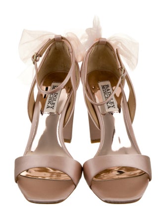 Badgley Mischka Satin Mesh Accents Sandals