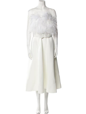 Badgley Mischka Dresses Strapless Midi Length Dress M