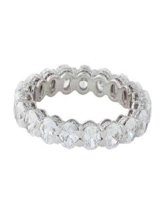 Badgley Mischka Platinum 5.99ctw Lab-Grown Diamond Eternity Band