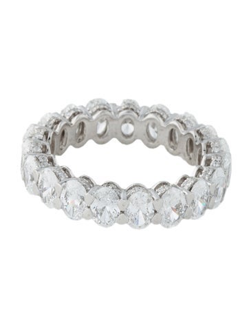 Badgley Mischka Eternity Band Platinum 5.99ctw Lab-Grown Diamond 7.25