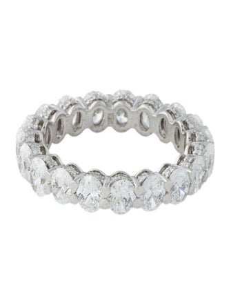 Badgley Mischka Platinum 5.99ctw Lab-Grown Diamond Eternity Band